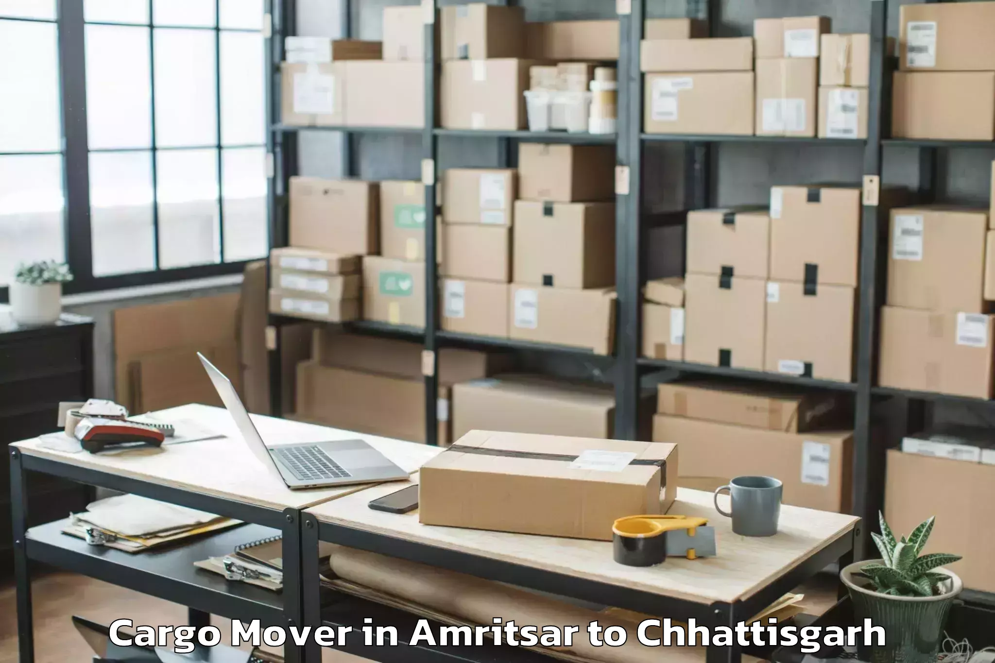 Book Amritsar to Gharghoda Cargo Mover